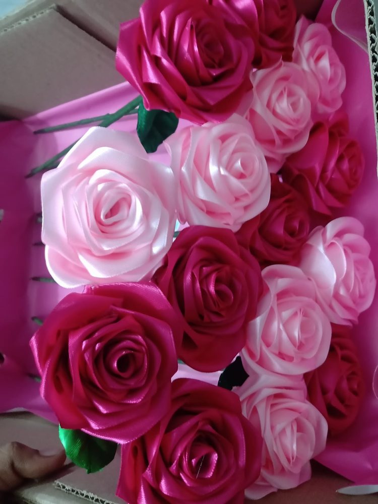 Rosas eternas rosadas y fucsia al por mayor